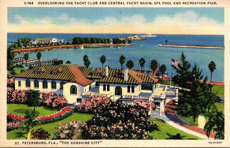 Florida St Petersburg Overlooking The Yacht Club and Central Yacht Basin Spa ...