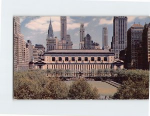 Postcard Bryant Park at 42nd Street & Avenue New York USA