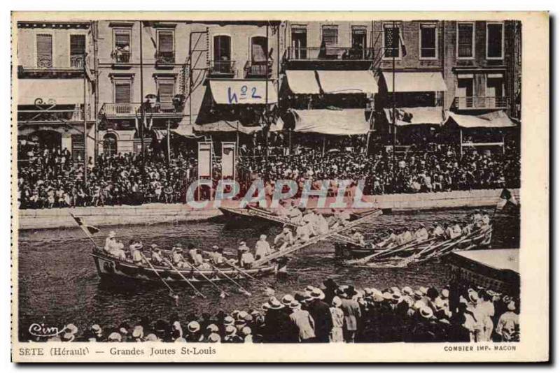 Old Postcard The Great jousting St. Louis