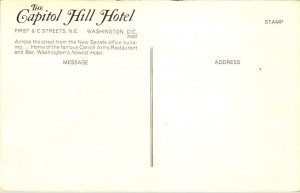 Vintage Washington DC Postcard - The Capitol Hill Hotel