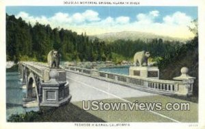 Douglas Memorial Bridge - Redwood Highway, California CA  