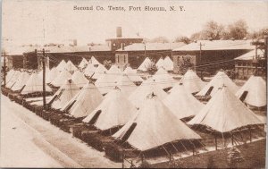 Fort Slocum NY Second Company Tents New York Postcard H53