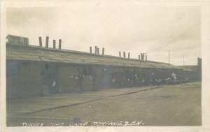 Postcard RPPC C-1918 WW1 Camp Pontanezen Brest France military Kitchen 23-11763