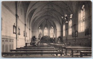 Postcard - Nef et Choeur de la Chapelle - Johanninum de Grand-Halleux, Belgium