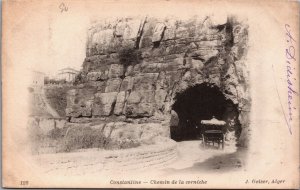 Algeria Constantine Chemin de la corniche Vintage Postcard C145