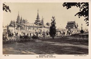 B95374 burmese pavilion real photo myanmar burma