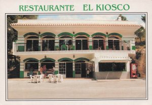 El Kiosco Restaurante Malaga Spain Advertising Postcard