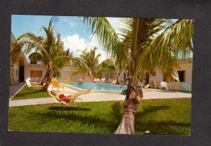 FL Fun N Sun motel Pool Clearwater Beach Florida Postcard F W Marriott Manager