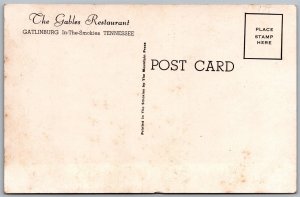 Vtg Gatlinburg Tennessee TN The Gables Restaurant in the Smokies Postcard