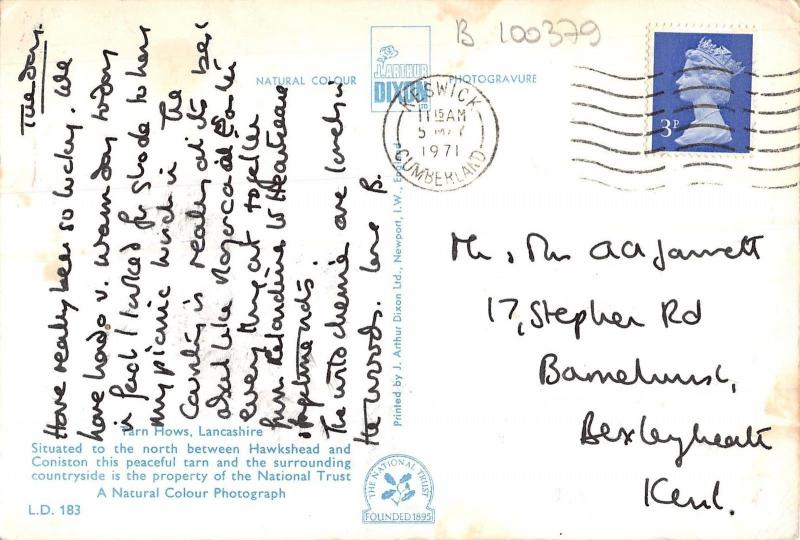 B100379 tarn hows lancashire   uk