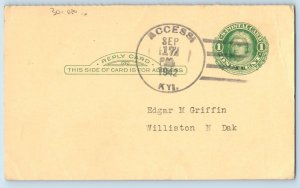 DPO Accessi Kentucky KY Postcard Edgar M Griffin Williston North Dakota ND 1942