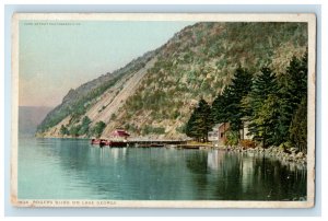 c1920 Rogers Slide on Lake George New York NY Unposted Antique Phostint Postcard 