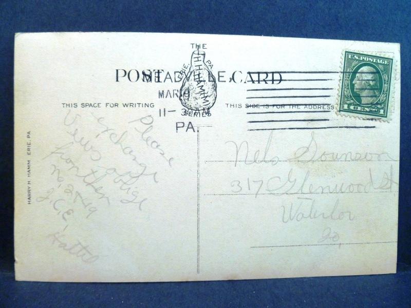 Postcard PA Meadville Cochran Hall Allegheny College 1910