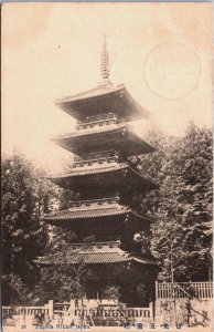 Japan Pagoda Nikko Japan Vintage Postcard C102