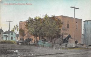 Middleton Michigan~Hotel Middleton~Horse & Buggies in Front~Livery~Houses~c1910