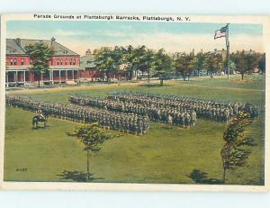 W-Border Military ARMY BARRACKS Plattsburgh New York NY HM8589