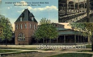 Interior And Exterior Views Mess Hall - National Soldiers Home, Virginia