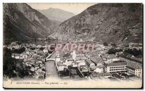 Old Postcard General view Moutiers