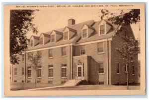 c1940 Bethel Women Dormitory Bethel College Seminary St. Paul Minnesota Postcard