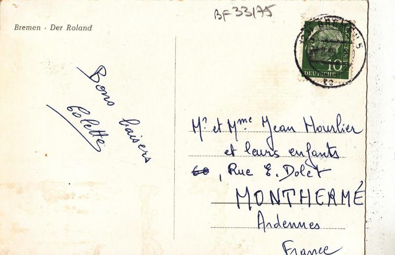 BF33175 bremen der roland   germany  front/back image