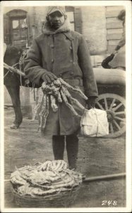 Aquaculture Crabbing Industry Alaska? Crab Fishing Occupation c1920 RPPC AZO