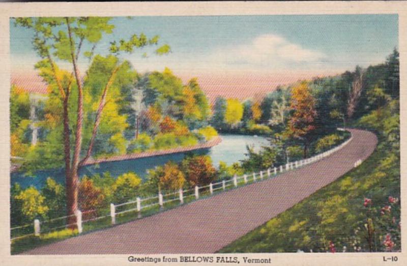 Massachusetts Greetings From Bellows Falls