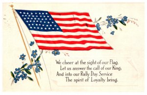 Rally Day ,  American Flag , Poem