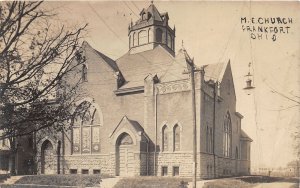 J29/ Frankfort Ohio RPPC Postcard c1910 M.E. Church Building 41