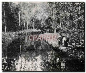 Old Postcard The aunette near Senlis advertising At home Doree Boulevard Barb...