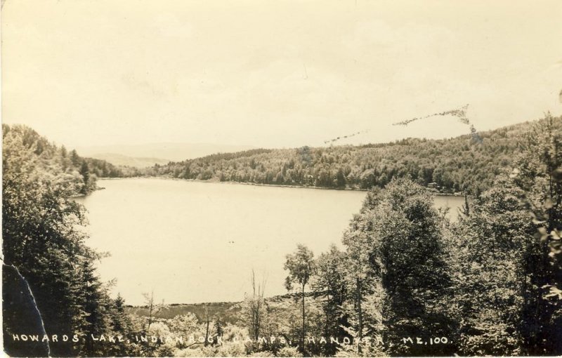 Hanover, Maine/ME Postcard, Howard's Lake/Indian Rock Camps