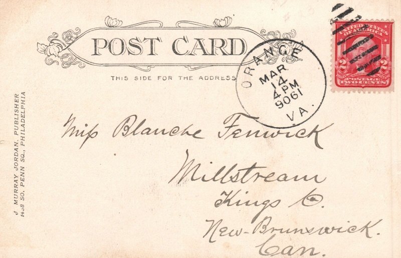 Vintage Postcard 1900's The Post Office Baltimore Maryland MD