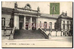 Old Postcard Auxerre The Courthouse