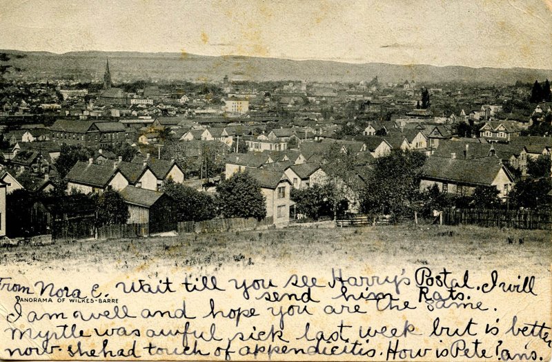 PA - Wilkes-Barre. Panoramic View circa 1906