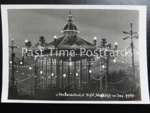 Essex WESTCLIFF ON SEA The Bandstand at Night - Old RP Postcard 97591