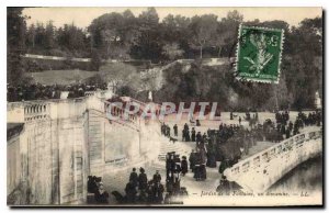 Postcard Old Nimes Fountain Gardens Sunday