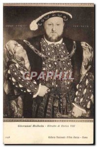 Postcard Former Giovanni Holbein Ritratto di Enrico VIII