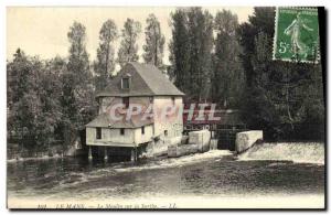 Old Postcard Le Mans The Mill on the Sarthe