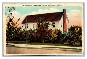 Vintage 1920's Postcard - William Desmond's Home Hollywood California