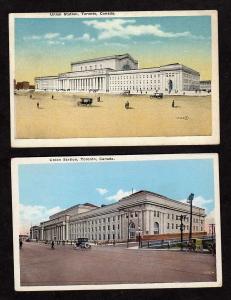 ON Lot 2 Train Station Depot TORONTO ONTARIO Postcards