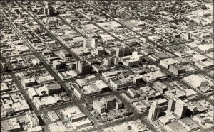 Phoenix Arizona AZ Air View Real Photo Vintage Postcard