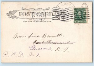 Providence Rhode Island Postcard Beneficient Congregational Church 1907 Vintage