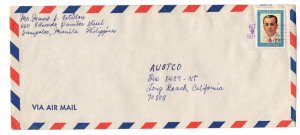 Air Mail Postal Cover, Philippines to United States 1977