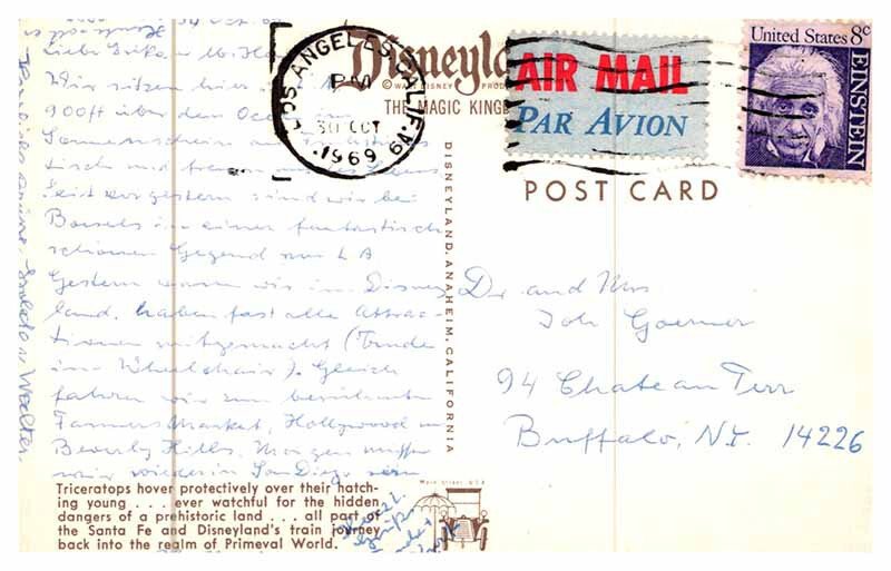 Postcard AMUSEMENT PARK SCENE Anaheim California CA AR4176