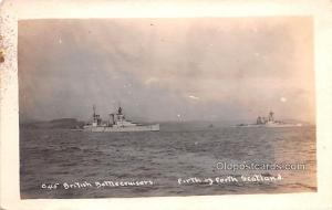 British Battle Cruiser, Firth of Forth Scotland Military Battleship Unused 