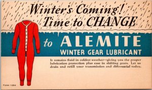 Advertising Alemite Winter Gear Lubricant