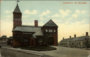 Pawtucket RI # Fire Station c1910 Postcard