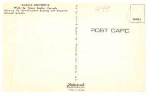 Canada  Wolfville N.S. Acadia University