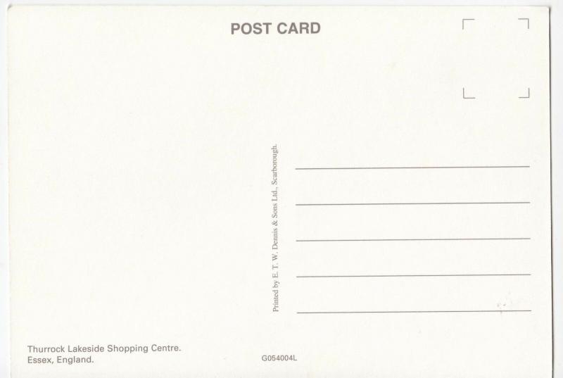 Essex; Thurrock Lakeside Shopping Centre PPC, Unposted Promotional Card