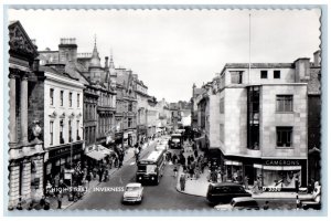 Inverness Inverness-Shire Scotland Postcard High Street c1950's RPPC Photo