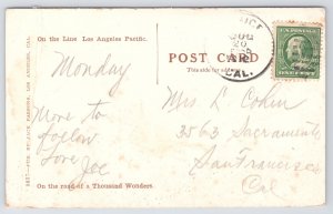 State Vw~ Crowds At Ship Cafe Cabrillo Venice CA~Ward McFadden~PM c1912 Postcard